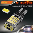 DC 12V T15 W16W LED Car Reverse Turn Signal  Light Bulb 4014 45SMD Bulb