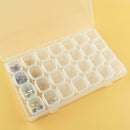 28 Grids Nail Storage Box Art Alex Transparent Organizer Makeup Beauty Tool A