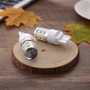2pcs T20 5W LED White Chip 12SMD Auto Brake Lights Reversing Lamp Bulb