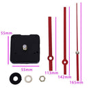 New Diy Quartz Clock Movement Parts Repair Tool Set Kit With Hands Red Repa R1I8