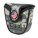 Golf Putter Head Cover -  Mini USA American National Flag Golf Headcover Club
