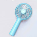Mini USB Portable Rechargeable Hand Held Air Conditioner Summer Cooler Fan Blue