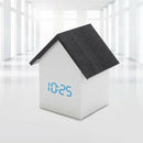 Creative Small House Led Wood Clock Home Office Voice-Activated Electronic