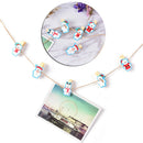 10PCS/Set Christmas Bear Wood Clips Photo Paper Pegs Clothespin Craft Decor LJ