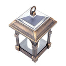 Candle Lantern Solar LED Light Waterproof Home Hang Lamp (Copper)