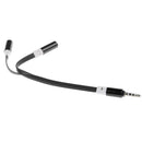 2 pcs Audio Splitter Y Cable 1 Male to 2 Female M/F 3.5mm Earphone Headphone