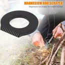 Stainless Steel Outdoor Survival Camping Scraper Flint Equipments (Black) A