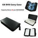 80 Sleeve CD DVD Blu Ray Disc Carry Case Holder Bag Wallet Storage Ring Bind Gw