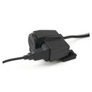 Black 5V 2.1A USB Phone 12V Motorcycle Handlebar Handle Bar Clamp Charger P