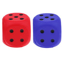 2x 6cm Sponge Dice Dot Dice Playing Dice for Kids Enlightenment Cognition