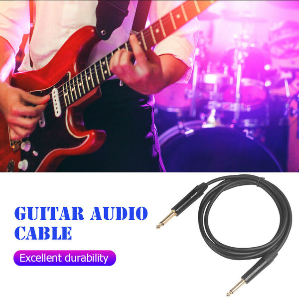 6.35 mm Jack Audio Cable TS Male to Male for Guitar Mixer Amplifier (1.8m) A#S