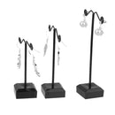 Metal Acrylic Black Jewelry Earring Display Stand Rack Tree Holder show