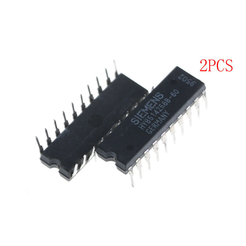 2 Pcs HYB514256B-60  256 K x 4-Bit Dynamic RAM,DIP 3C
