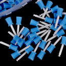 100Pcs/set`dental plastic polishing brush prophy rubber cup dentist lab mater ^