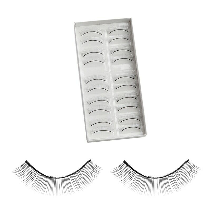 10 Pairs/Set False Eyelashes Handmade Training Lashes For Beginners Teachin B8L2