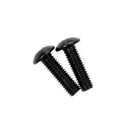 10x Decorative License Plate Frame Aluminum Bolt Screws 16x5mm Black