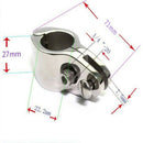 Stainless Steel Boat Canopy Tube Knuckle Clamp Suits 0.87" OD Tube Hinged
