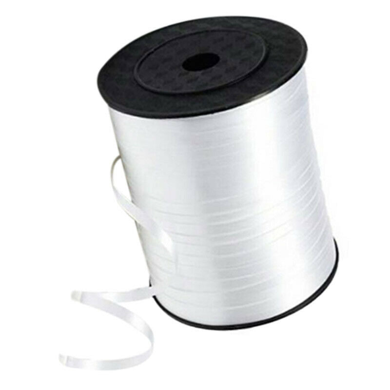 1 Roll Balloon Ribbon 225m 5mm for Wedding Partyï¼ˆwhiteï¼‰