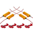 4pcs Load Resistor 50W 6RJ LED Decoder Fix Error Code Hyper Flash Turn Signal