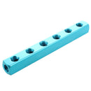 1/4" PT Threaded Ports 6 Way Quick Connect Air Hose Manifold Block Splitter J7M8