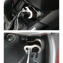 12V 24V Dual 2 USB Car Charger w/ Cigarette Lighter Socket Power Outlet Adapter