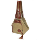 Washed Canvas Bag Ladies Double Back Multi-Function Backpack Fringed Canvas