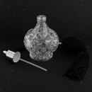 Clear Glass Empty Perfume Bottle Long Spray Atomizer Refillable 100ml Black