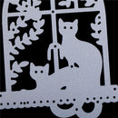 Metal Cutting Dies Stencil Craft Embossing Scrapbooking Cat on the windowsil JR