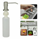 300ML Kitchen Sink Soap Dispenser Polish Stainless Hand Liquid Pump Bottle USA~~