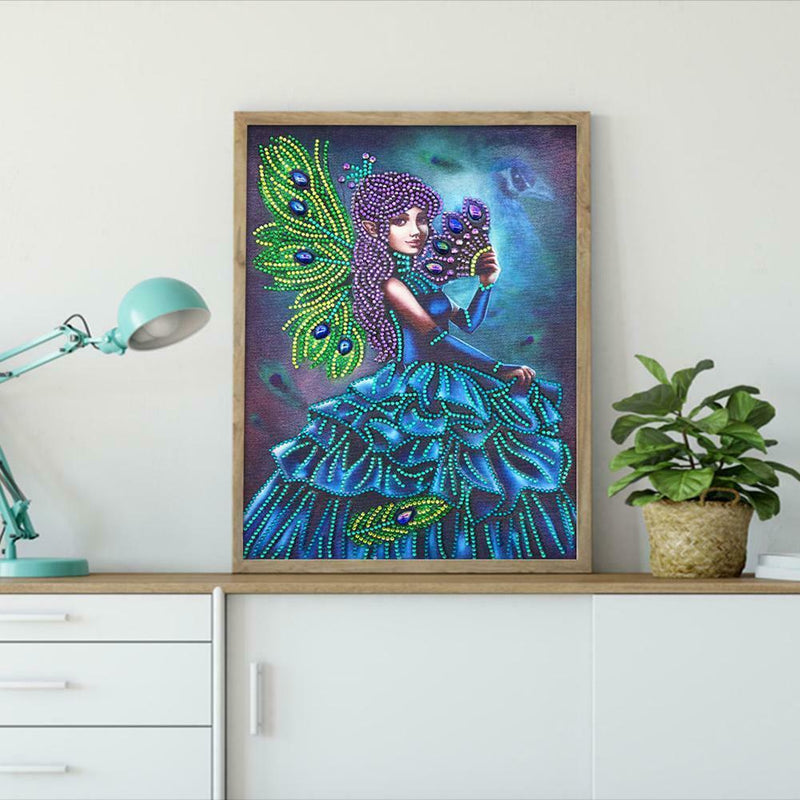 5D DIY Special Shaped Diamond Painting Girl Cross Stitch Mosaic Craft Kits