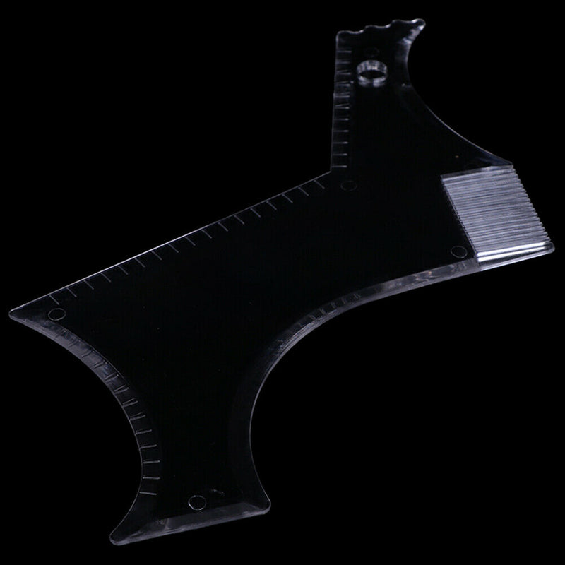 Men's Beard Combs Shaping Styling Template Comb Transparent for Hair Trim Be Gw