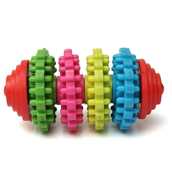 Colorful Rubber Pet Dog Puppy Dental Teething Healthy Teeth Gums Chew Play