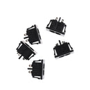 5Pcs AC250V 2.5A IEC320 C8 Male 2 Pins Power Inlet Socket Panel Embedded Lt