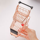 Double-Deck Shopping Cart Makeup Sponge Holder Drying Rack Beauty Powder Pu