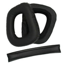 Replacement Earpads Cushion +Soft Top Headband Pad for Logitech G930 Black