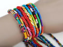 10Pcs String Lucky Friendship Braid Strand Colorful Wristband Bracelet Handmade