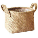 Woven Storage Basket Hemp Rope Flower Pot Dirty Clothes Laundry Hamper With