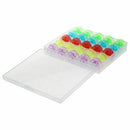 Ideal 25 Empty Bobbins Sewing Machine Spools Colorful Plastic Case Storage Z4B3