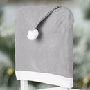Christmas Santa Claus Hat Chair Back Cover Chair Seat Covers New Year Decor
