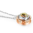 Elegant Women Shining Rhinestone Round Pendant Necklace Jewelry Gifts Decor