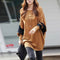 Women Fashion Round Neck Bat Sleeve Autumn Simple Casual Loose Tops Sweaters.AU