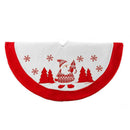 Home Decoration Christmas Pattern Embroidered Christmas Tree Skirt