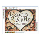 4 Pack You and Me DIY 5D Diamond Painting Kits Full Drill Cross Stitch Decor