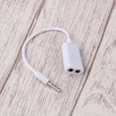 3.5mm mic audio jack to headphone microphone y splitter cable converter SP