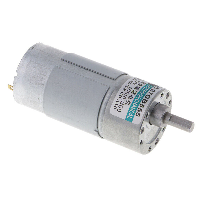 MagiDeal 15W 300RPM Micro Brush DC Motor 12V CW/CCW Brushed Geared Motor