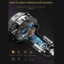 Bluetooth 5.0 Fast Charge Memory Playback For Car ABS FM Transmitter Universal
