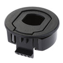 Black Plastic Boat Marine RV Deck Hatch Door Cabinet Round Pull Latch Lock