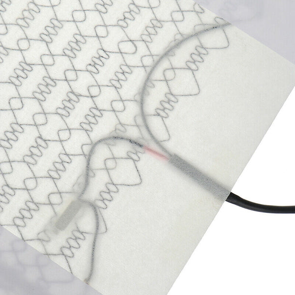 2Pcs/set Heating Car Seat Heating Mat Warm Cushion Heater Carbon Fiber DC 12V Ew