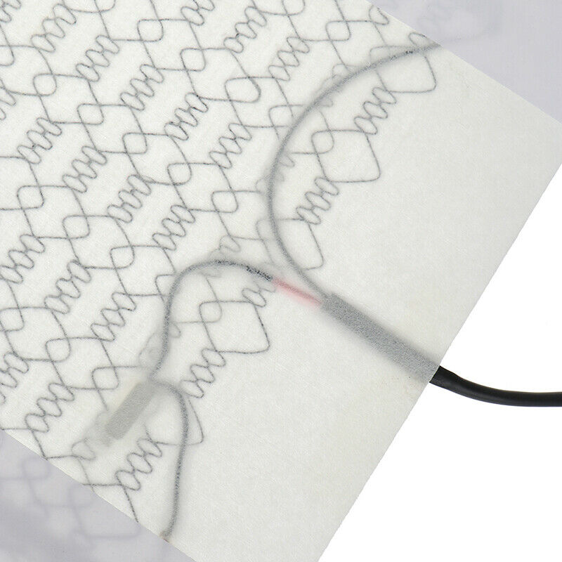 2Pcs/set Heating Car Seat Heating Mat Warm Cushion Heater Carbon Fiber DC 12V Ew