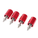 Premium 4pcs M3/M4 CPU Water Cooling Block Installation Mounting Screw Red